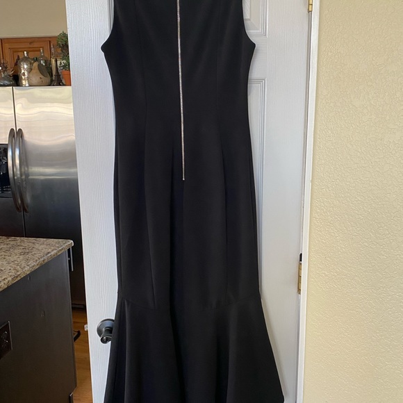 Calvin Klein black hi-low dress. - Picture 2 of 3